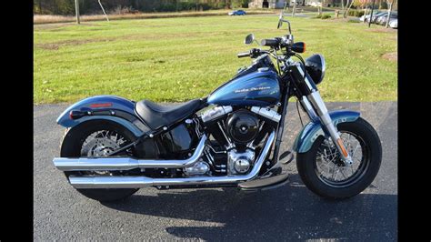 Sold 2014 Harley Davidson® Fls Softail Slim® Daytona Blue 6845 Youtube