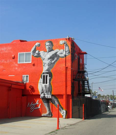 Arnold Schwarzenegger Muscle Beach Mural Muscle Beach Arnold