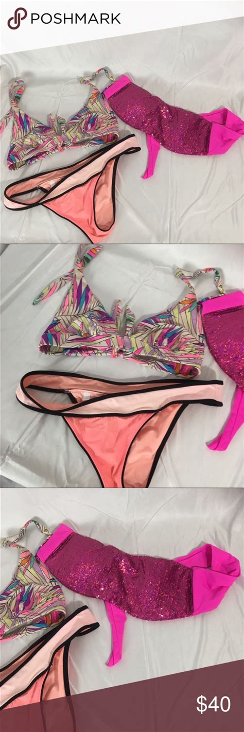 Pink Victoria Secret Large Swim Suit Lot Victoria Secret Pink