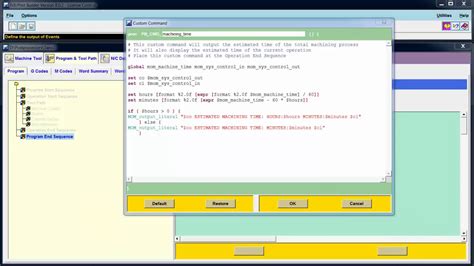Postprocessor Building Tool Command Language Tcl Part 4 More On