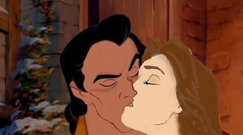 Belle And Gaston Kiss Trucking Disney Crossover Photo 39963476 Fanpop