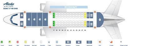 Seat Map Boeing 737 400 Alaska Airlines Best Seats In The Plane