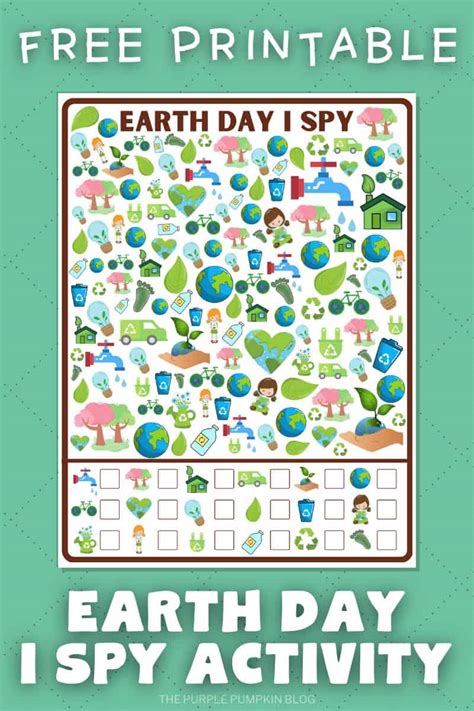 Free Printable Earth Day I Spy Game Picture Search