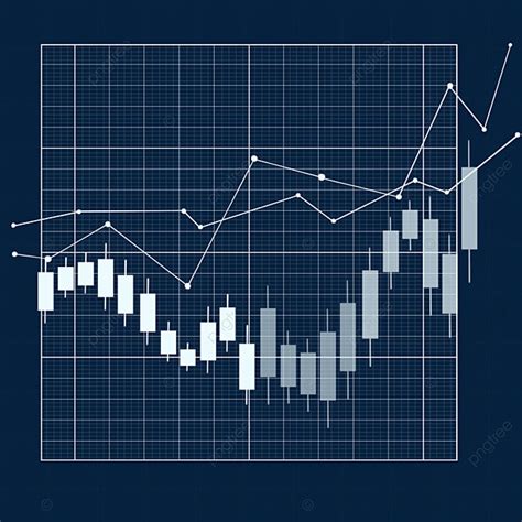Stock K Line Chart Aufwärtstrend Geschäftsinvestition Hellgrau Kerze