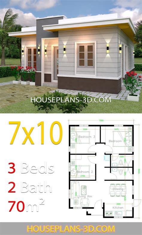 Plans For Houses Of 7 Meters In Front How To Organize The House