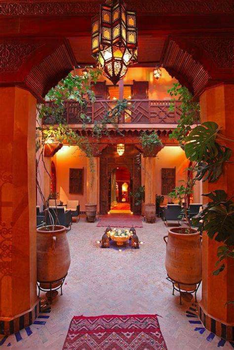 Charming Moroccan Riad Morocco Islamic Architecture Interior