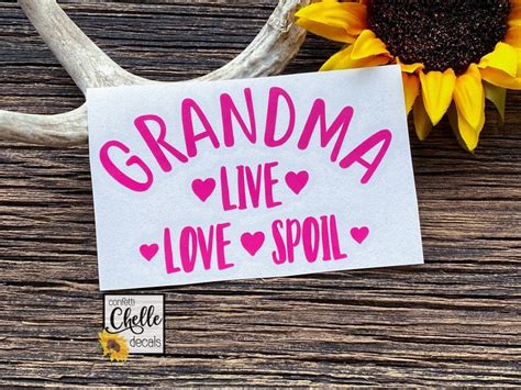 Grandma Decal Grandma Sticker Grandma Cup Decal Grandma Etsy
