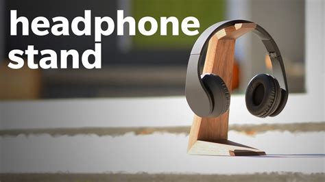 How To Make A Diy Headphone Stand Woodworking Youtube
