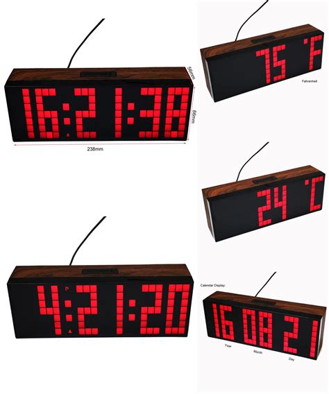 ✔️ customize your own preview on ffonts.net to make sure it`s the right one for your designs. Visit to Buy Big Font LED Digital Alarm Temperature Calendar Wall Clocks Countdown Timer Sport ...