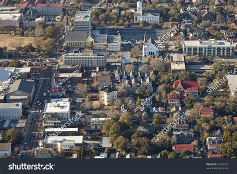 Aerial View Downtown Charleston South Carolina Stock Photo 47392321