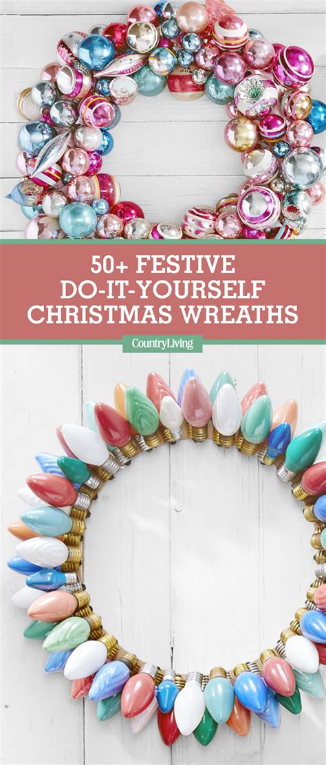 I've seen many handmade christmas wreaths made with styrofoam wreaths but decided on a wire floral frame because i felt it would act as a guide for arranging my ornaments. 50+ DIY Christmas Wreath Ideas - How To Make Holiday Wreaths Crafts