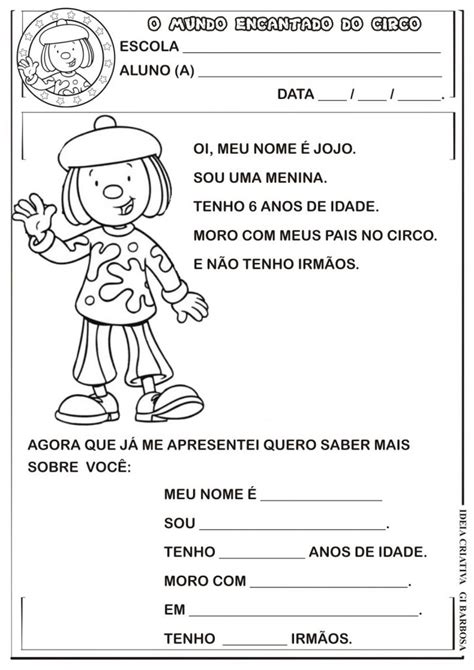 Atividades Sobre Identidade Educa O Infantil Em Sala De Aula