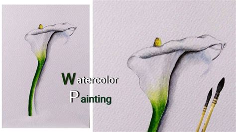 How To Paint CALLA LILY In Watercolor YouTube