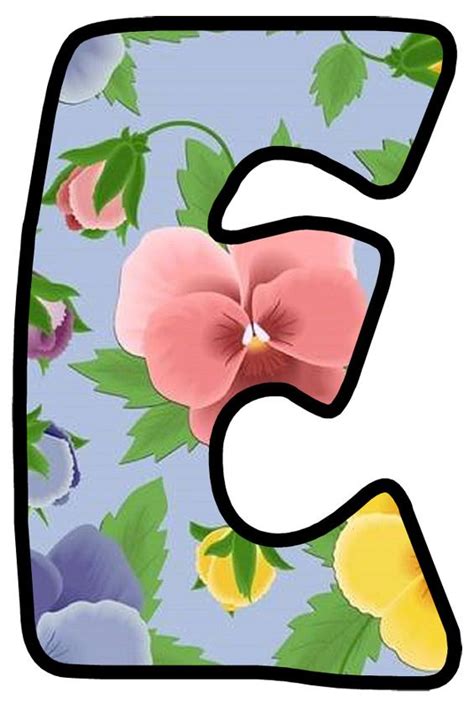 Pin On Alphabet Flowers