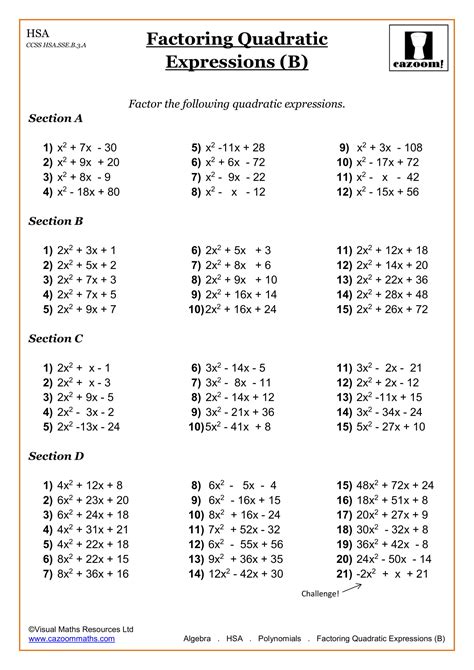 High School Math Worksheets | Math Worksheets PDF