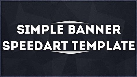 Free Gfx Simple Youtube Banner Template Speed Art Youtube