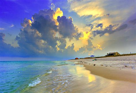 National Seashore Navarre Pensacola Beach Florida Blue Sunset Art