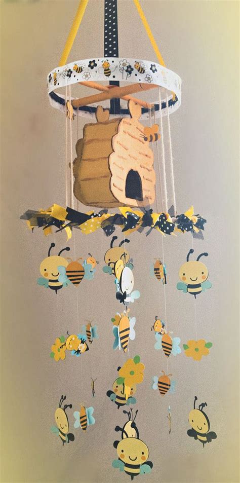 Bees Baby Mobile Baby Mobile Honey Bee Mobile Baby Girl | Baby mobile, Baby bee, Honey bee