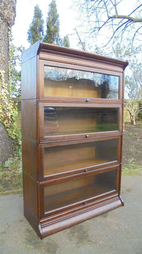Antique Oak Sectional Stacking Bookcase By Gunn 609457