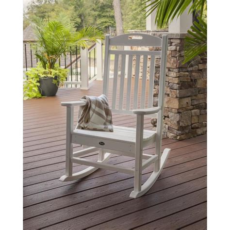 Trex Outdoor Furniture Yacht Club Plastic Rocking Chair With Slat Seat