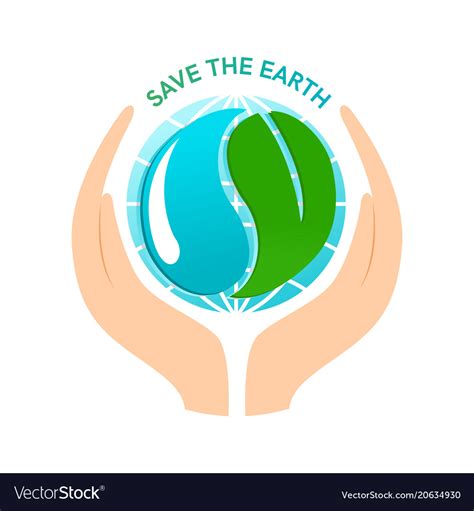 World Environment Day Logo Or Poster With Earth Vector Image