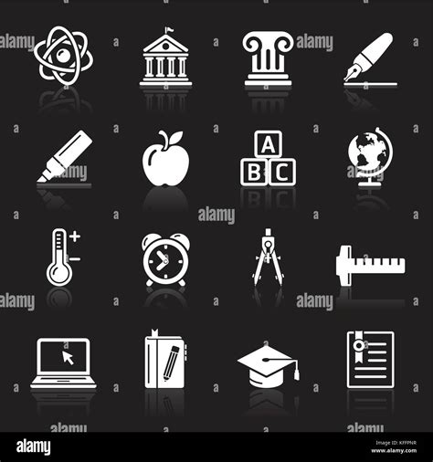 Education Icons Set Vector Illustration Stock Vector Image And Art Alamy
