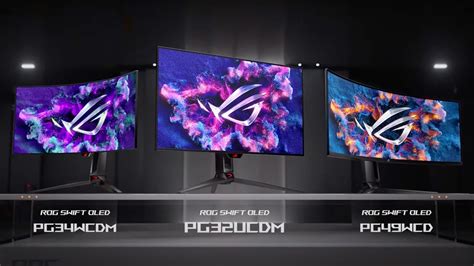 Asus Unveils 3 Oled Gaming Monitors Including Qd Oled 32 Inch Display