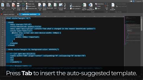 Use Ultraedits Smart Templates To Quickly Code Html Javascript Css