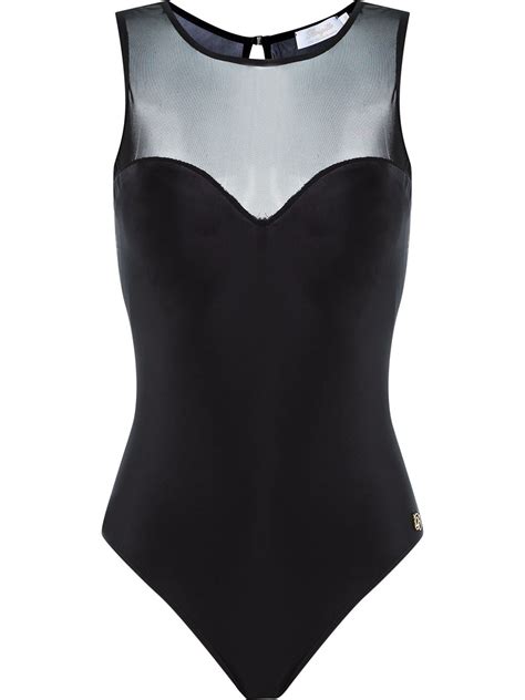 brigitte sheer panel princesa swimsuit farfetch