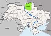 Mapa de Chernihiv, región o provincia (óblast) de Ucrania | Mapamundial.co