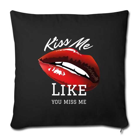 Kiss Me Like You Kiss Me Throw Pillow Case Valentine Etsyde