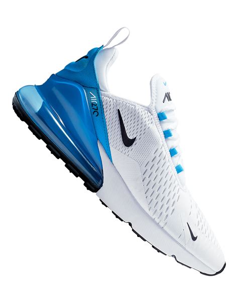 Mens Blue And White Nike Air Max 270 Life Style Sports