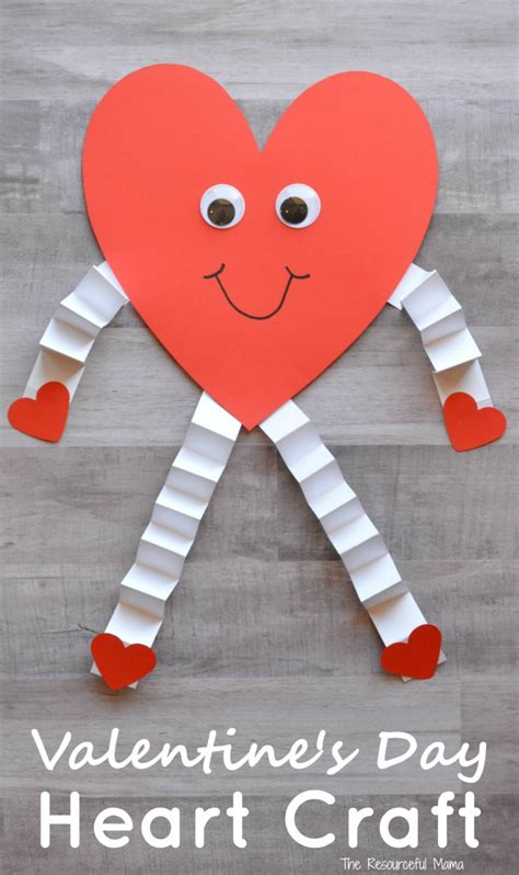 Valentines Day Heart Craft For Kids The Resourceful Mama