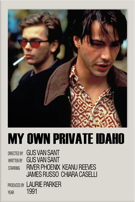 the poster for my own private idaho shows two men with sunglasses on their heads and one in