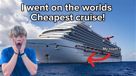 I Went On The Worlds Cheapest Cruise Youtube
