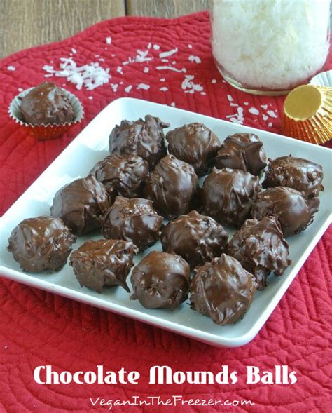 Chocolate Mounds Candy Recipe Vegan In The Freezer