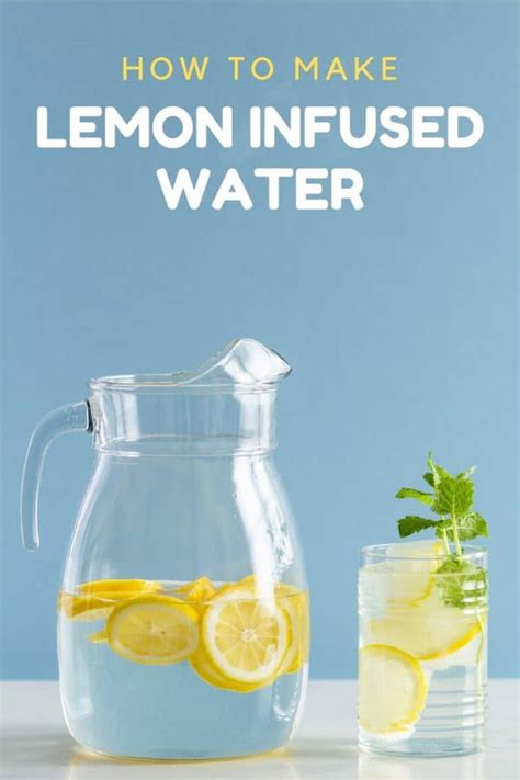Lemon Infused Water Green Healthy Cooking