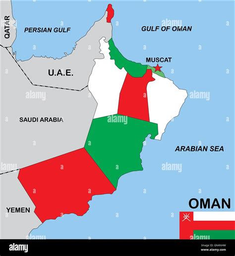 Mapa De Omán Fotografía De Stock Alamy