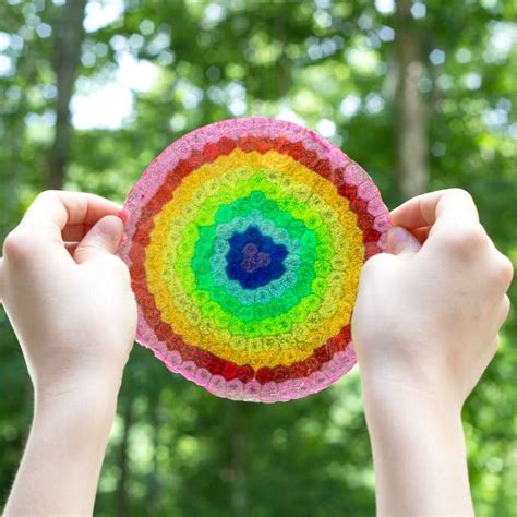 How To Make Rainbow Plastic Bead Suncatchers Melting Beads Crafts