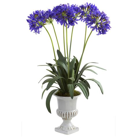 34 African Lily Silk Flower Arrangement Purple