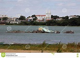 Mermaid And Skyline Of Petrolina And Juazeiro In Brazil Editorial ...