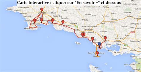 Carte De Bretagne Sud Itinéraire Vacances Arts Guides Voyages