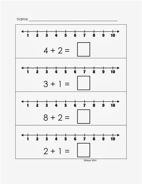 Addition Number Line Printable Printable Word Searches