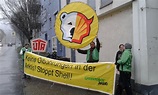 Greenpeace Stuttgart protestiert gegen Shells Arktispläne