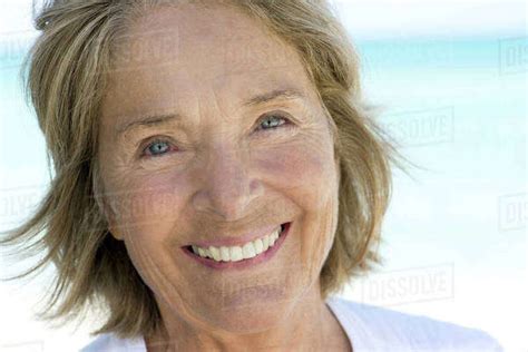 Senior Woman Smiling Portrait Stock Photo Dissolve
