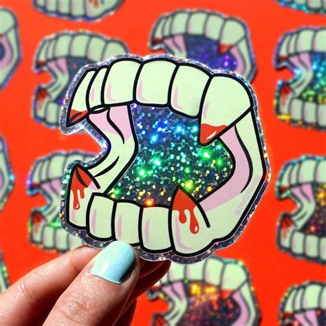 Stickerapp On Instagram “glitter Teeth By Shaylynberlew 🧛‍♀️ Make Your Own Custom Stickers At