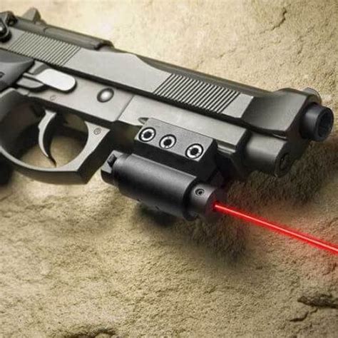 Red Laser Pistol Rifle Sight With Picatinny Style Compact Weaver Style