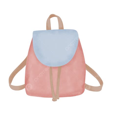 Pink School Bag Illustration School Bag Education Png Transparent