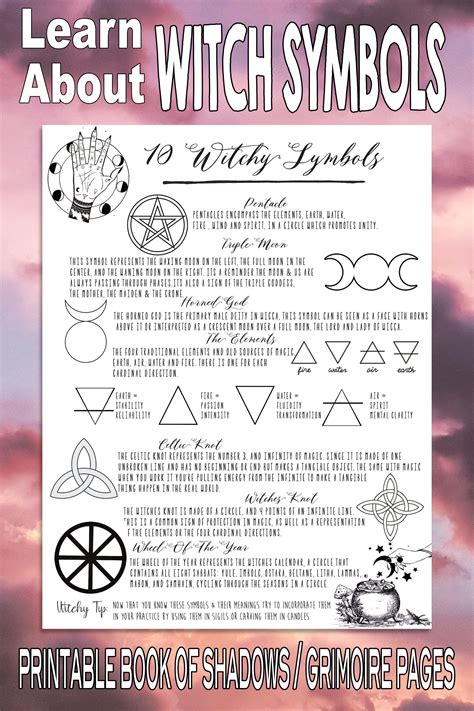 Witchcraft Basic Printable Grimoire Pages Book Of Shadows Etsy Wiccan Spell Book Witchcraft