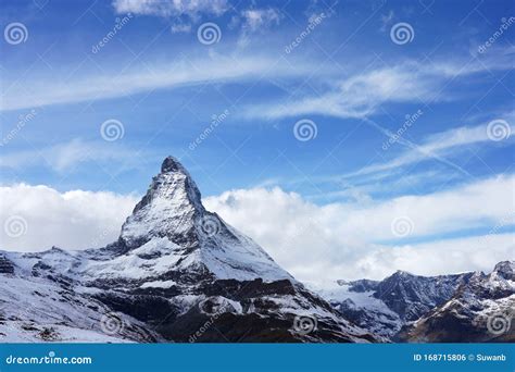Matterhorn On A Cloudy Day The King Of Mountains Riffelberg Station